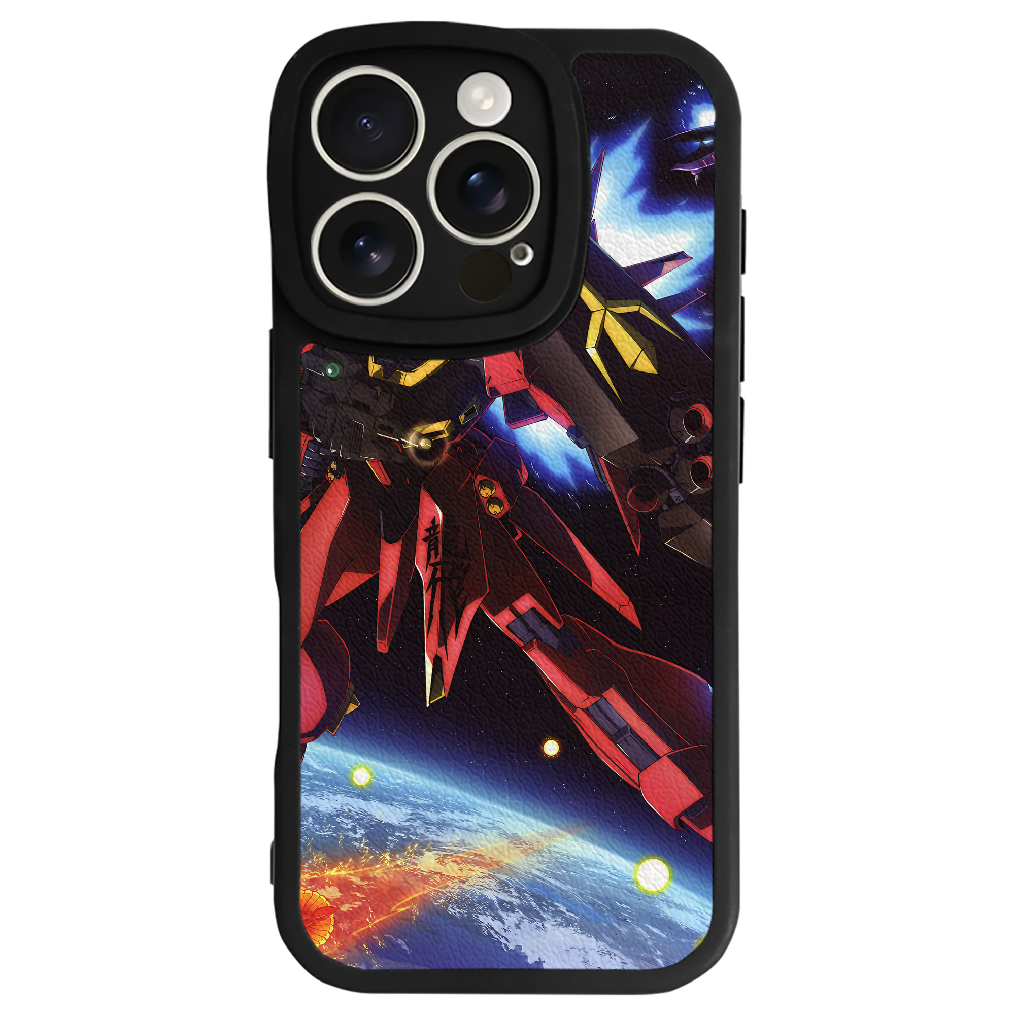 （画像用） 機動戦士ガンダム Mobile Suit Gundam 【iPhone 16シリーズ対応】シリコンスマホケース（レザー調） 材質：シリコン